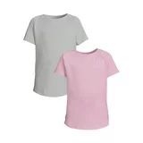 Athletic Works Girls T-Shirt with Short Sleeves, 2-Pack, Sizes 4-18 & Plus | Walmart (US)