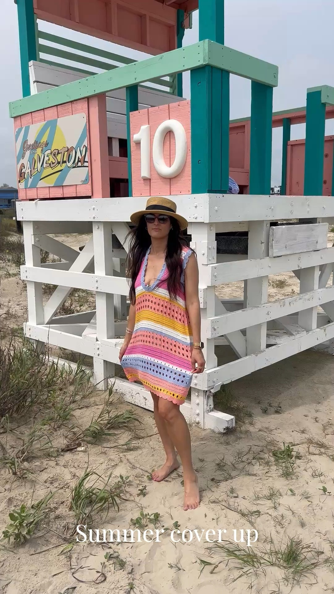 Cute and colorful for summer. This swimsuit cover up is cute for a beach outfit this summer. 

#LTKSwim #LTKootd #LTKTravel