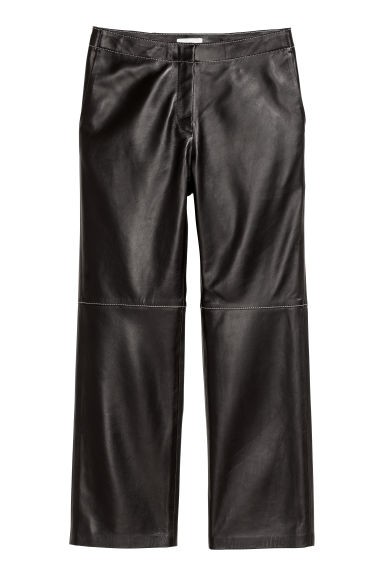 Knöchellange Lederhose | H&M (DE, AT, CH, NL, FI)