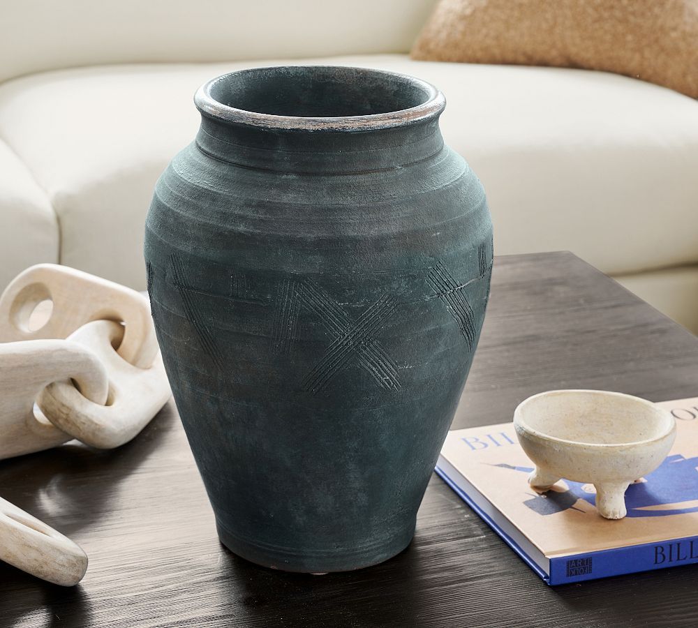 Indigo Artisan Handcrafted Vase | Pottery Barn (US)