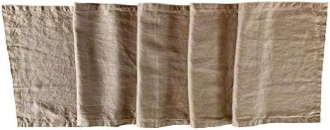 Eight Owls Linen Table Runner – 100% French Flax – Stonewashed Pure Linen Cloth Table Runner ... | Amazon (US)
