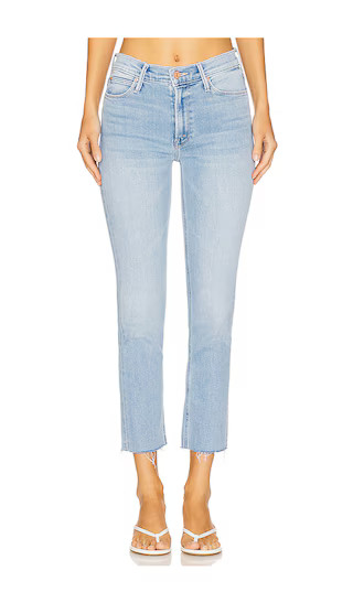 MOTHER The Mid Rise Dazzler Ankle Fray Jeans in Blessing Jeans in Disguise in Blue. - size 34 | Revolve Clothing (Global)