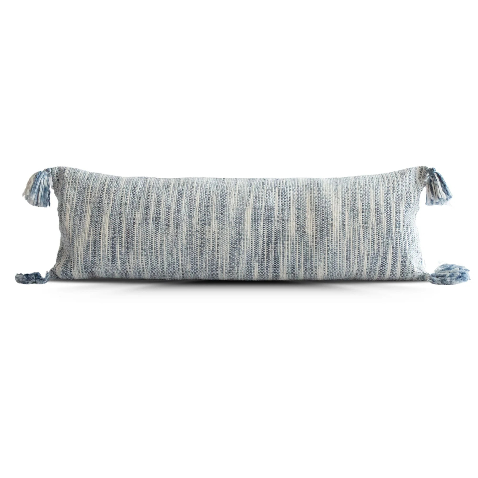 Watercolor Abstract Woven Pillow Cover Blue 14X40 | Wayfair North America