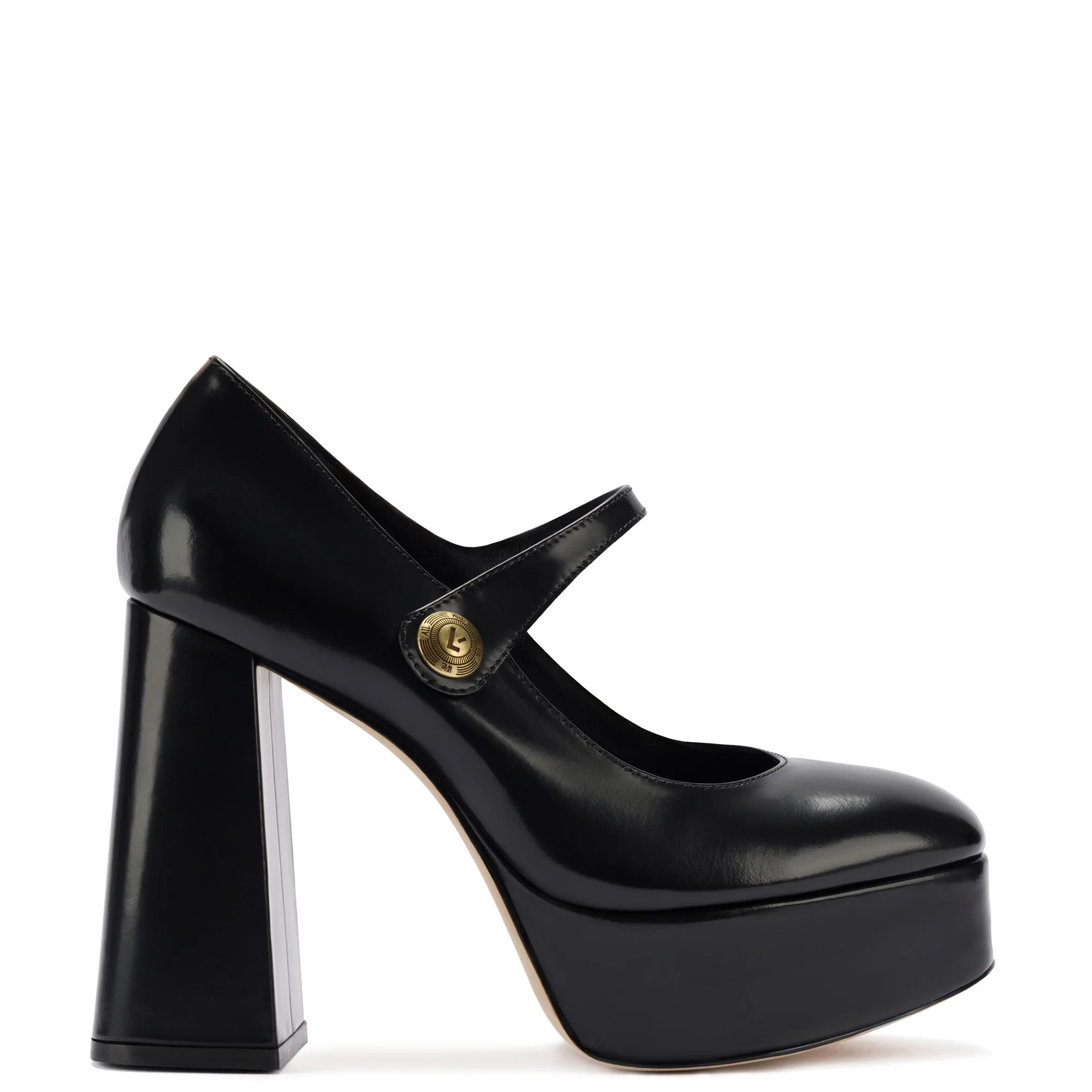Emma Pump In Black Leather | Larroude