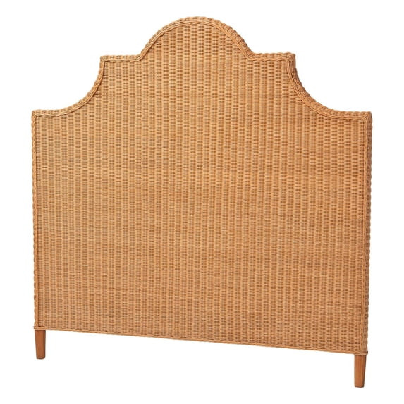 bali & pari Melanie Bohemian Light Honey Rattan Queen Size Standalone Headboard | Walmart (US)