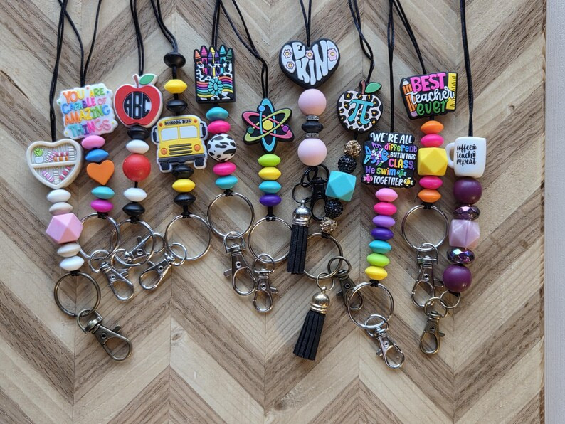 Teacher breakaway lanyard.Nylon non-stretchy cord. | Etsy (US)