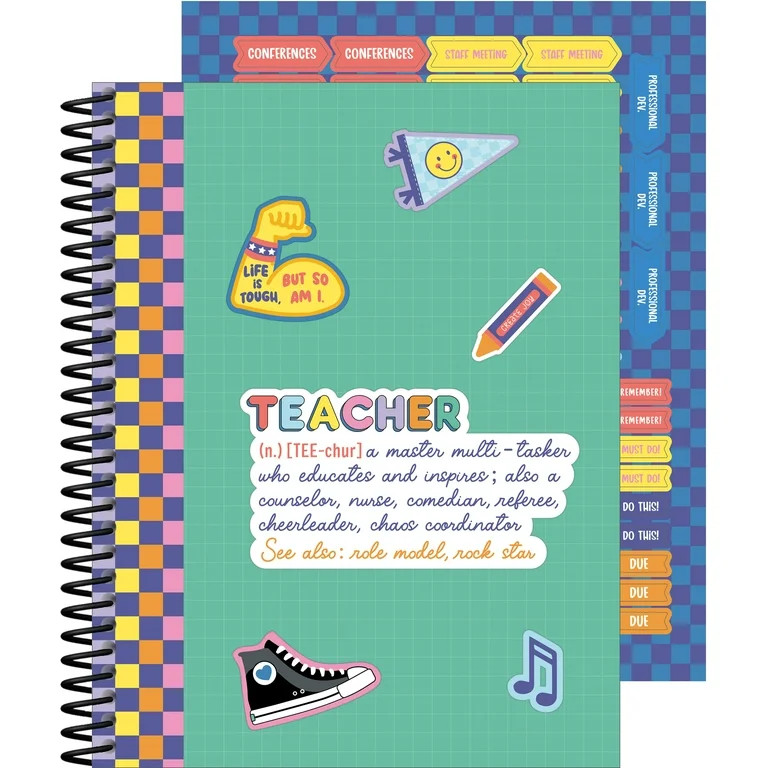 Carson Dellosa We Stick Together Teacher Planner (128 pages, 116 stickers) | Walmart (US)