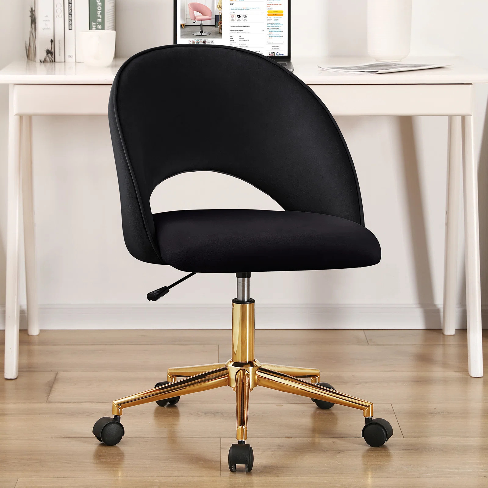 Mercer41 Adjustable Height Upholstered Task Chair & Reviews | Wayfair | Wayfair North America