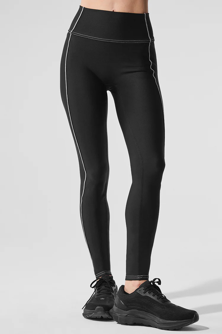 Airlift High-Waist Redefine Legging - Black/White | Alo Yoga (US)