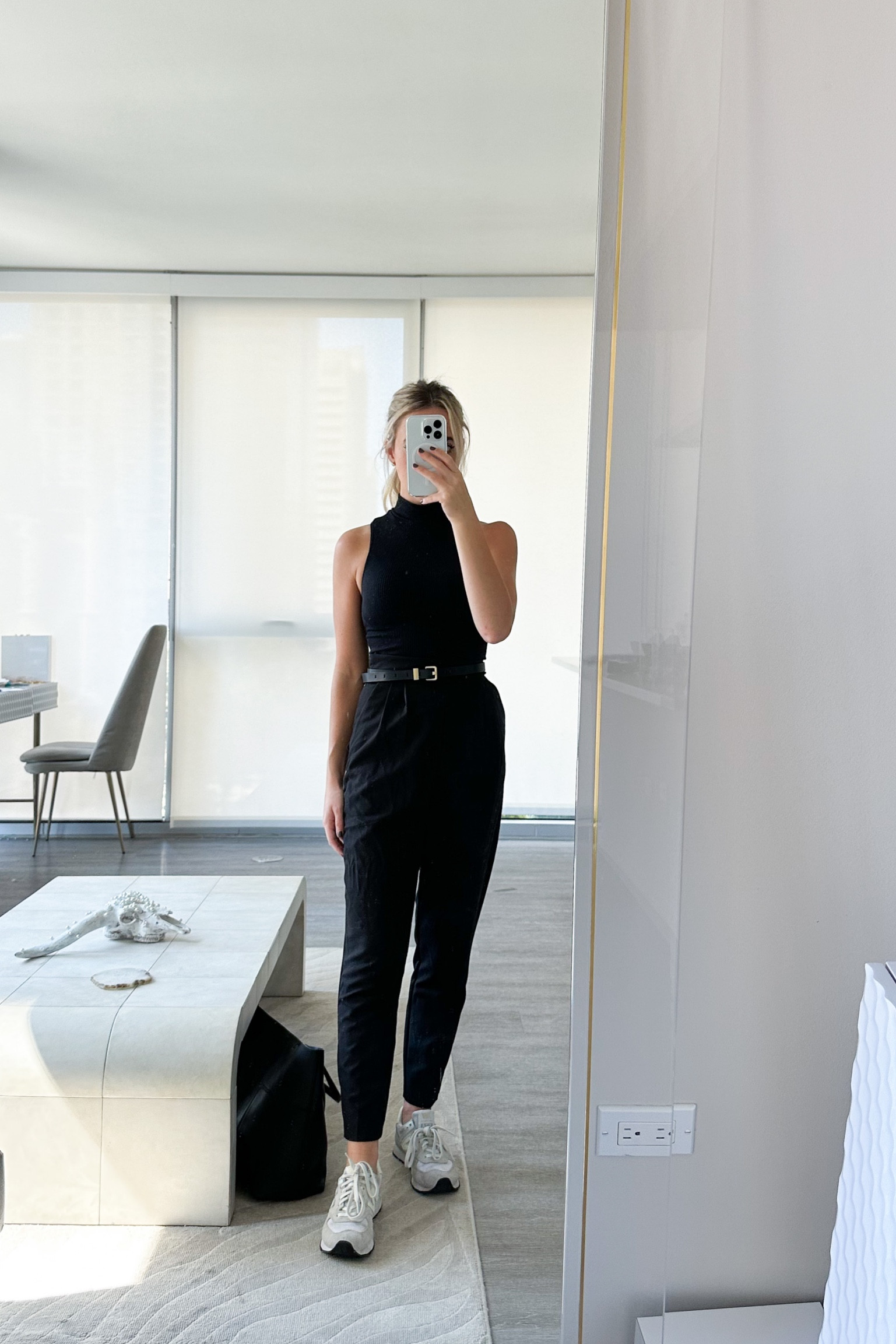 wear to work
capsule wardrobe
trouser
sneakers 
mock neck tank 

#LTKSeasonal #LTKfindsunder100 #LTKworkwear