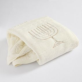 LoveShackFancy Hanukkah Heirloom Throw | Pottery Barn Teen