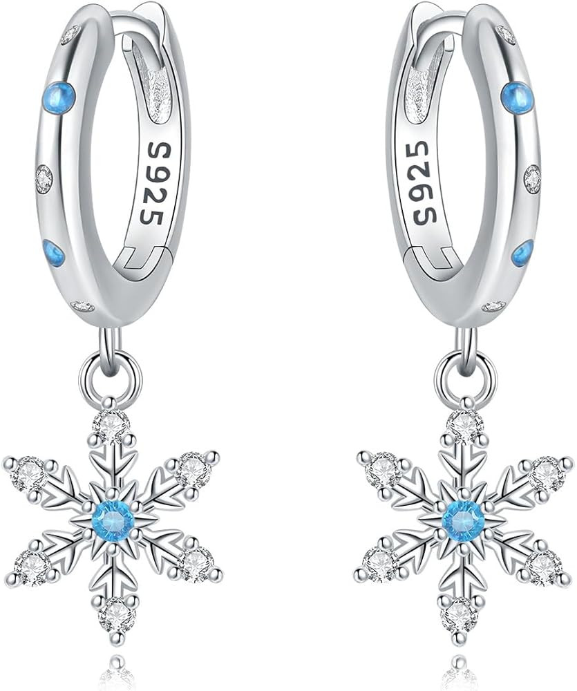 Aretes de aro colgantes de plata esterlina 925 para mujer, aretes de aro peque\u00f1os y grandes ... | Amazon (US)