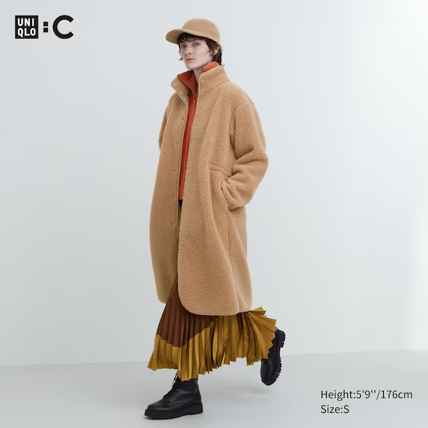 Pile Lined Fleece Stand Collar Coat | UNIQLO (US)