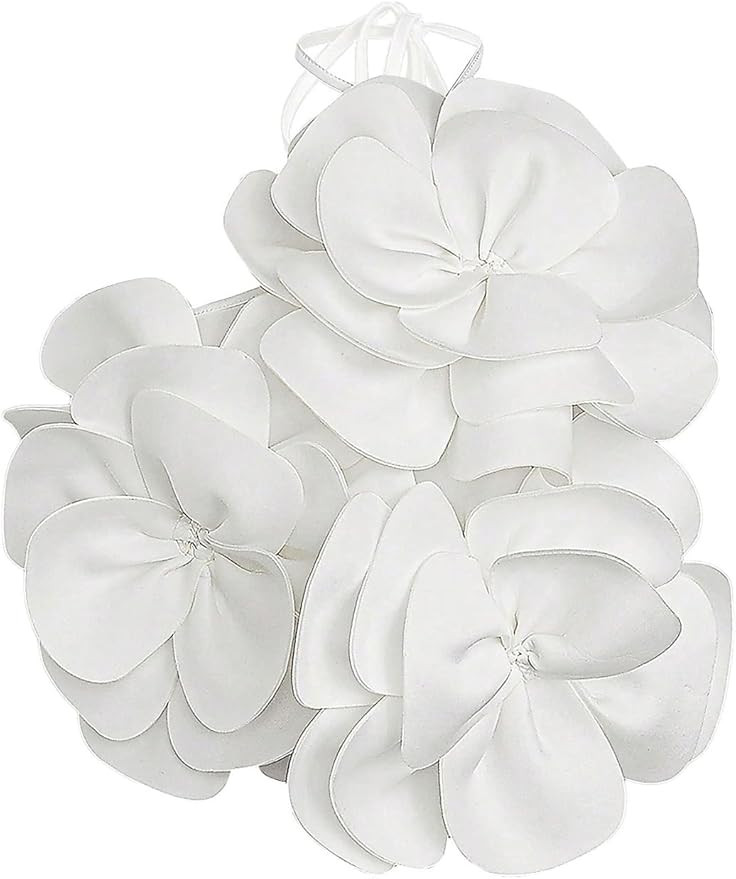 WDIRARA Women's 3D Flower Backless Halter Cami Top Sleeveless Camisole Crop Tops | Amazon (US)