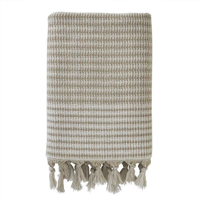 SKL Home Longborough 100% Turkish Cotton Bath Towel, 28x54, Tan | Amazon (US)