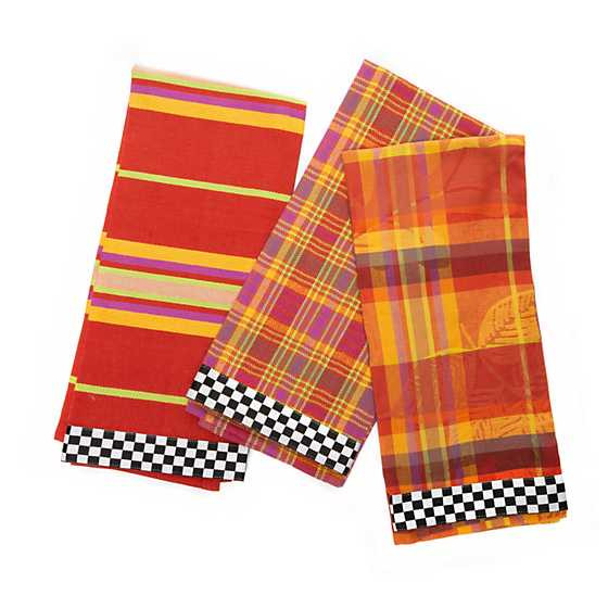 Falling Leaves Dish Towels - Set of 3 | MacKenzie-Childs