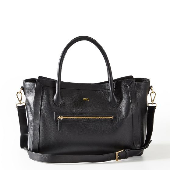 Zoe Leather Work Tote | Mark and Graham