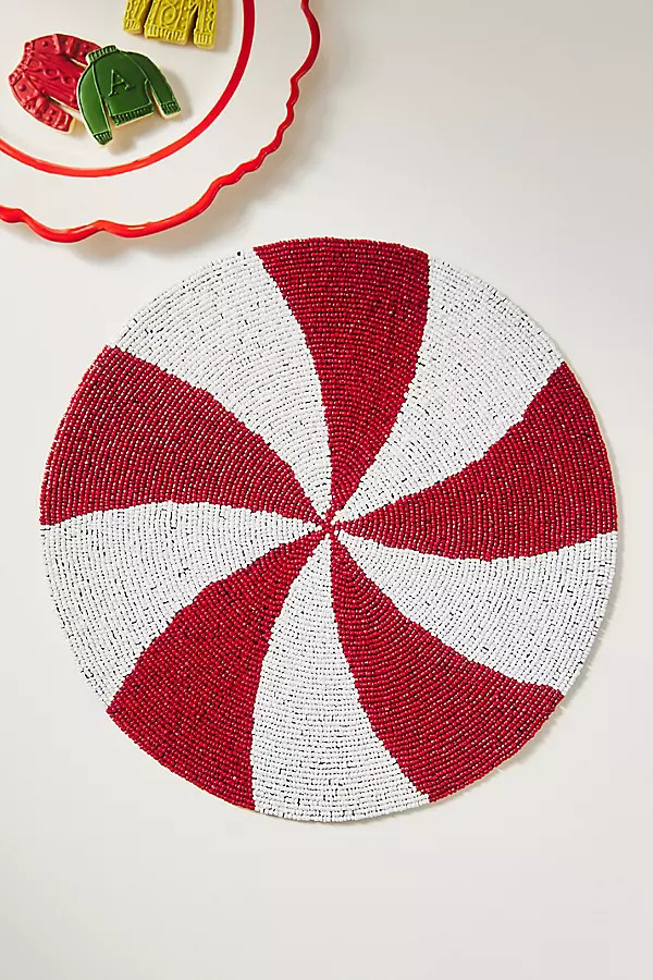 Payton James Beaded Holiday Placemat | Anthropologie (US)