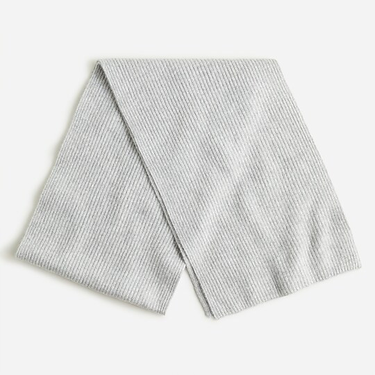 Ribbed cashmere scarf | J. Crew US