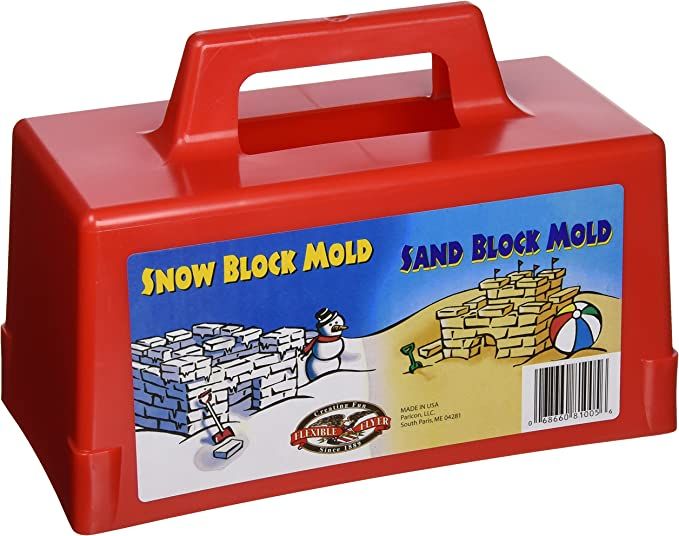 Flexible Flyer Snow Fort Building Block, Sand Castle Mold, Beach Toy Brick Form, 1 Mold (605) | Amazon (US)