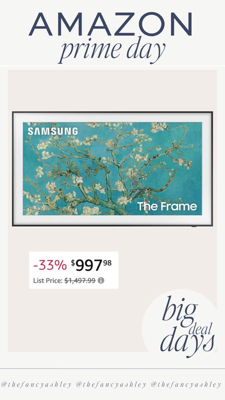 Amazon prime big deal days // everyone’s most loved frame TV! One of my favorite home splurges 

#LTKHoliday #LTKhome #LTKxPrime