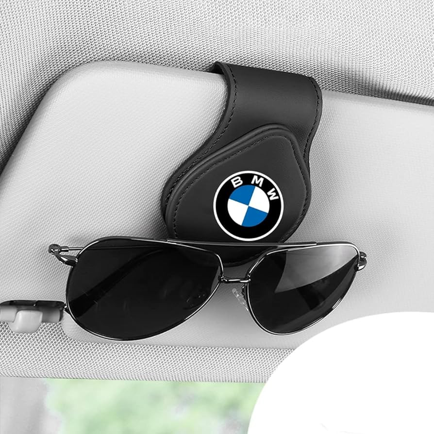 Kinocp Sunglasses Holders for Car Sun Visor, Magnetic Leather Glasses Eyeglass Hanger Clip, Ticke... | Amazon (US)