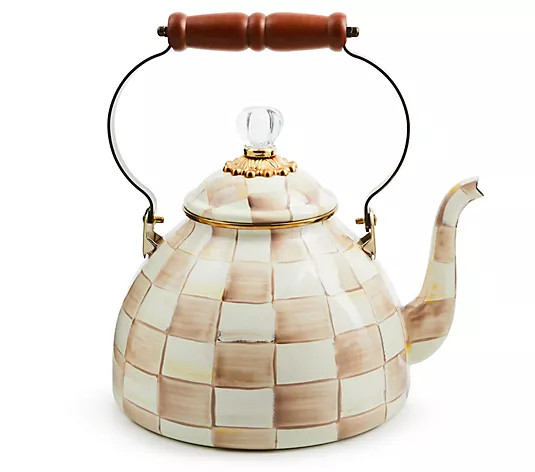 Mackenzie- Childs 3-Quart Enamel Tea Kettle | QVC