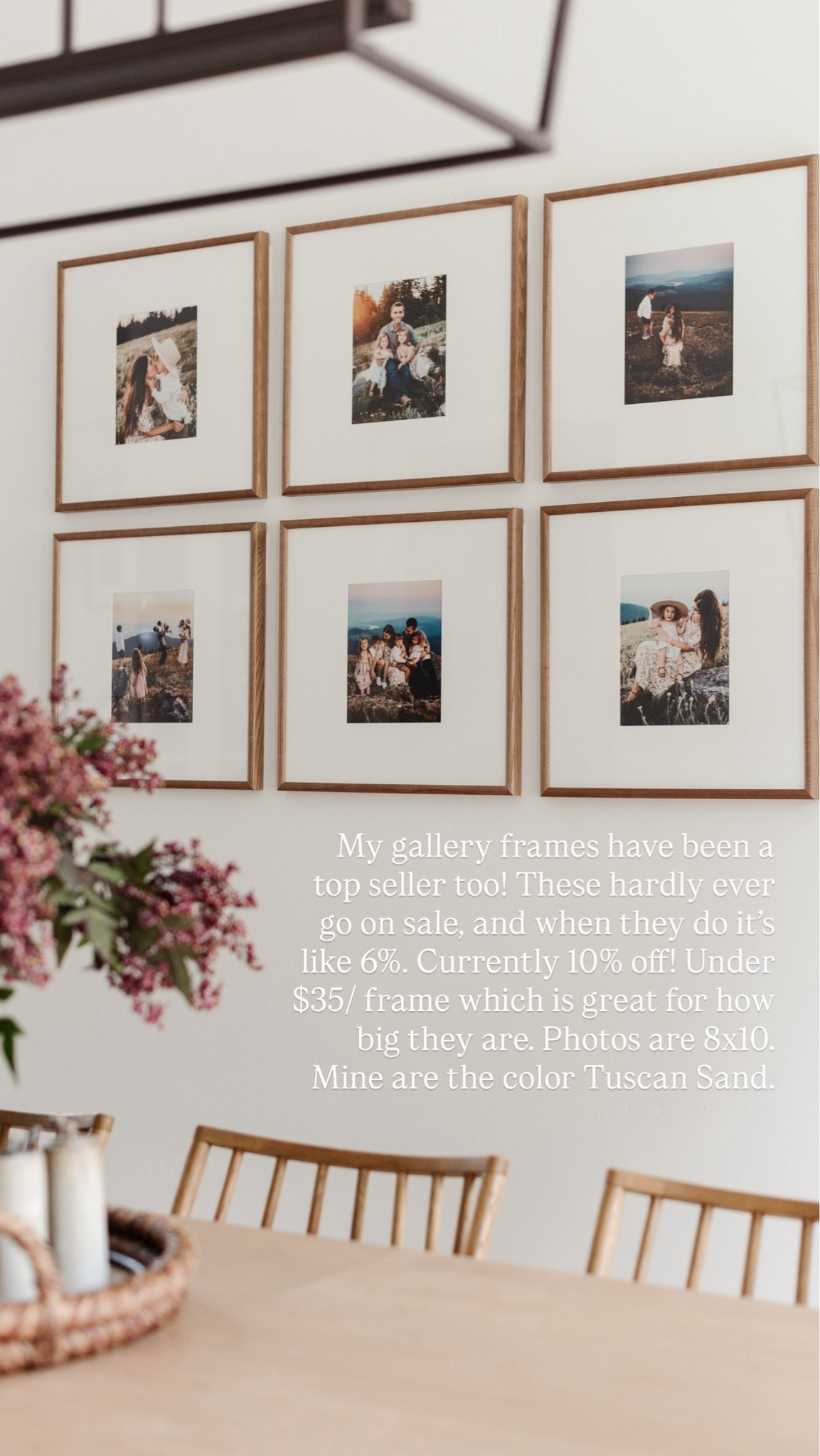 My gallery wall frames are on sale! Under $35 per pay, which is a great price for how large they are. Photos are 8 x 10. Frames are the color, Tuscan sand, but it comes in multiple colors and finishes. Linked to the rest of our dining room sources as well. 

Gallery, wall, wall frame, art, home decor, fall decor, Wayfair @Wayfair, best seller, most loved

#LTKSaleAlert #LTKHome #LTKSeasonal
