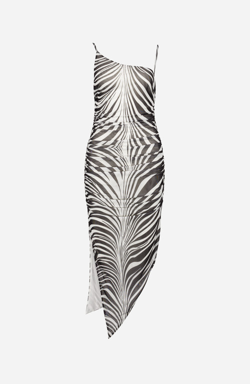 SAEMDI Zebra Mesh Dress at Nordstrom, Size Large | Nordstrom