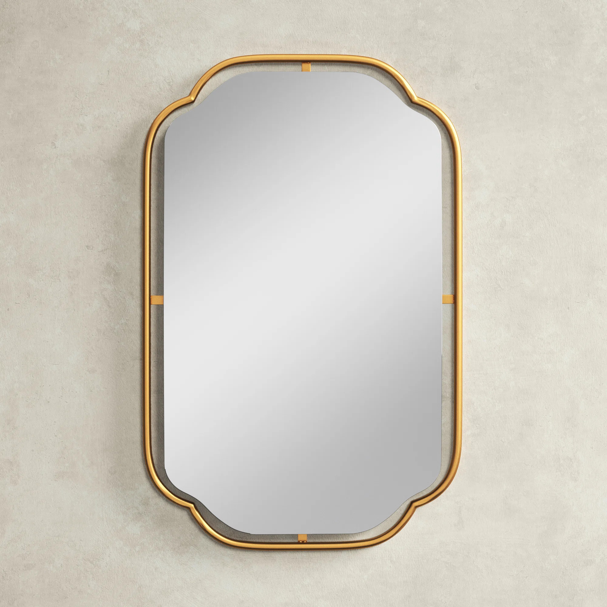 Desiree Asymmetrical Metal Wall Mirror | Wayfair North America