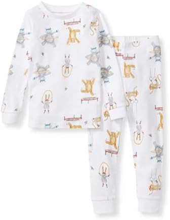 Burt's Bees Baby Boys' 2-Piece Long Sleeve Tee and Pants Organic Cotton Pajama Set | Amazon (US)