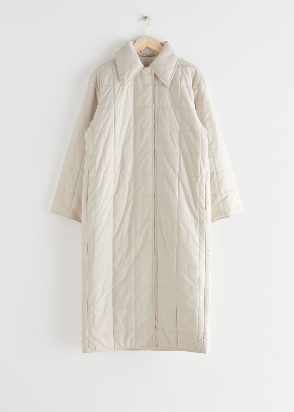 Relaxed Padded Puffer Coat - Beige | & Other Stories (EU + UK)