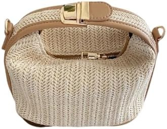Straw Purse Handbag Top Handle Clutch Bag Woven Bag Mini Crossbody Bags for Women Summer Beach Va... | Amazon (US)