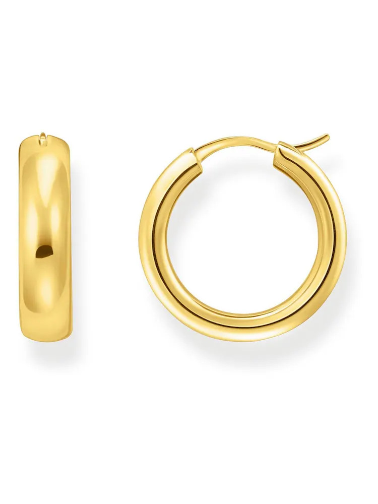 Buy Thomas Sabo Gold Tone Creoles Chunky Earrings from Next Ireland | Next EU