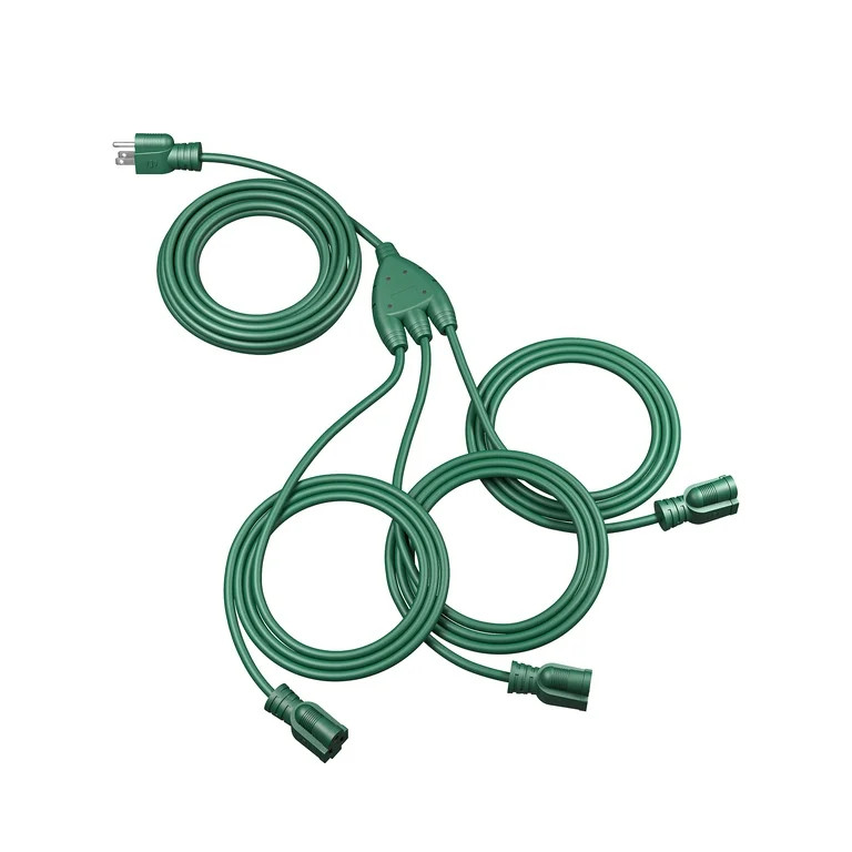 DEWENWILS 43FT (25'+6'+6'+6') Outdoor Extension Cord for Outside Landscape Lighting Halloween Chr... | Walmart (US)