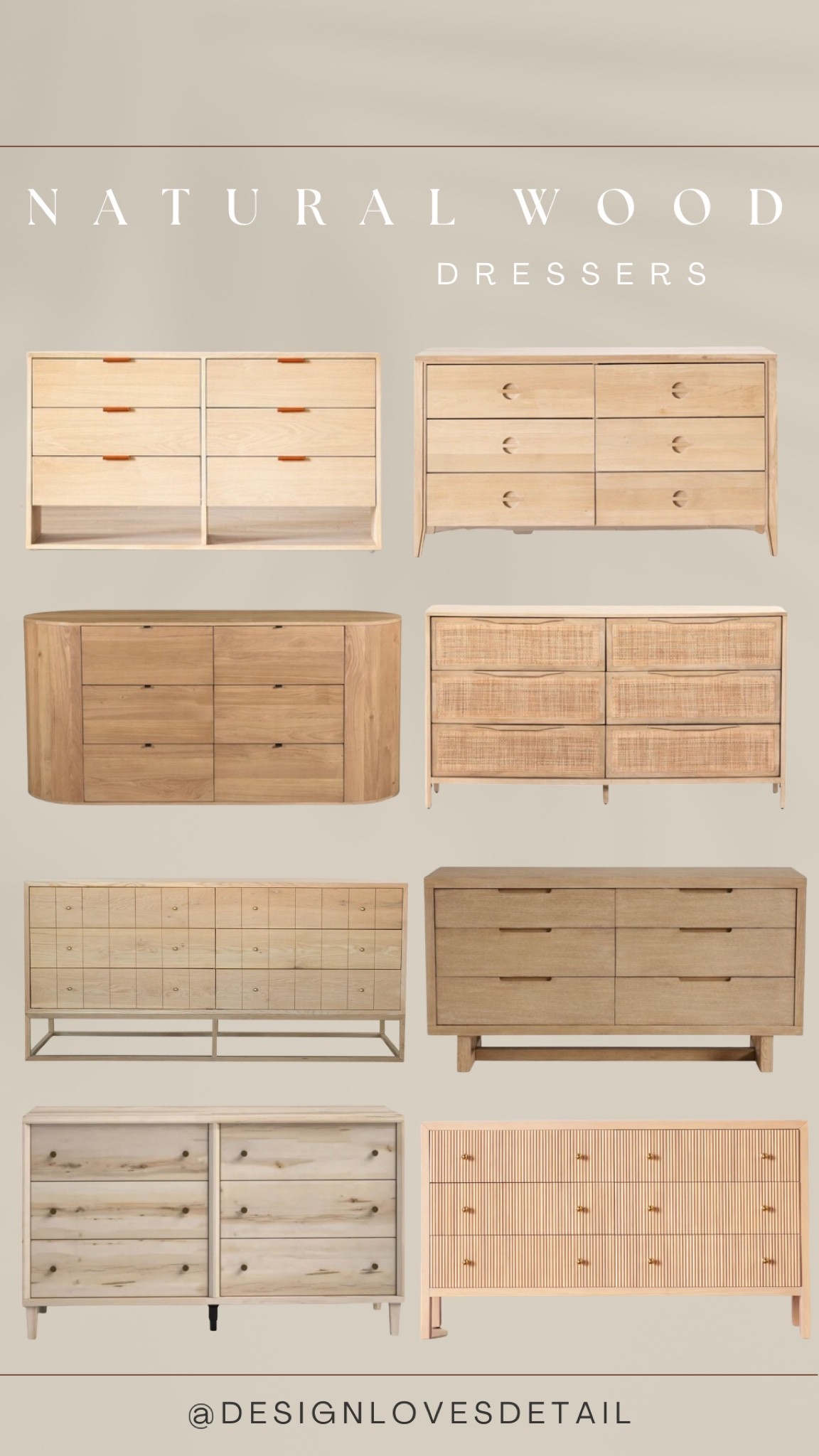 Gorgeous light & natural toned wood dressers! Dressers are definitely a piece that gets a lot of daily use so I think they’re a wise place to invest for good quality if you can! Included a few budget friendly options too!! 

#LTKhome #LTKSeasonal #LTKsalealert