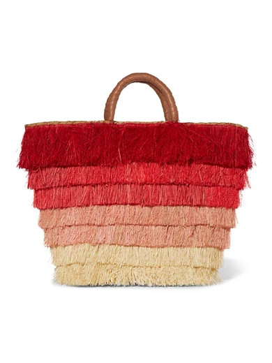 Pinata fringed straw tote | NET-A-PORTER (US)