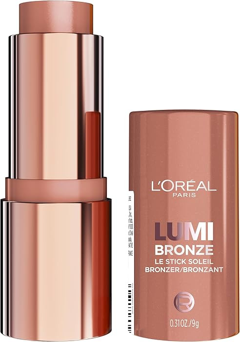 L'Oreal Paris Lumi Bronze Le Stick Soleil Bronzer Stick, Cream-To-Powder Bronzer For A Sunkissed ... | Amazon (US)