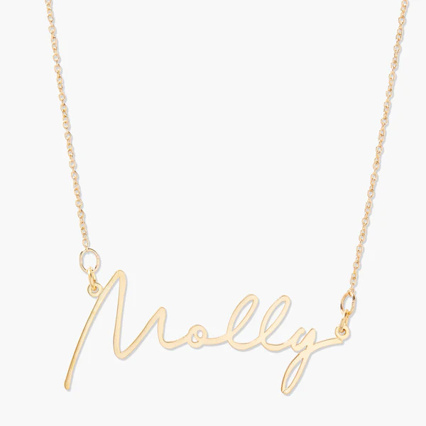 Louise Nameplate Necklace | Brook and York