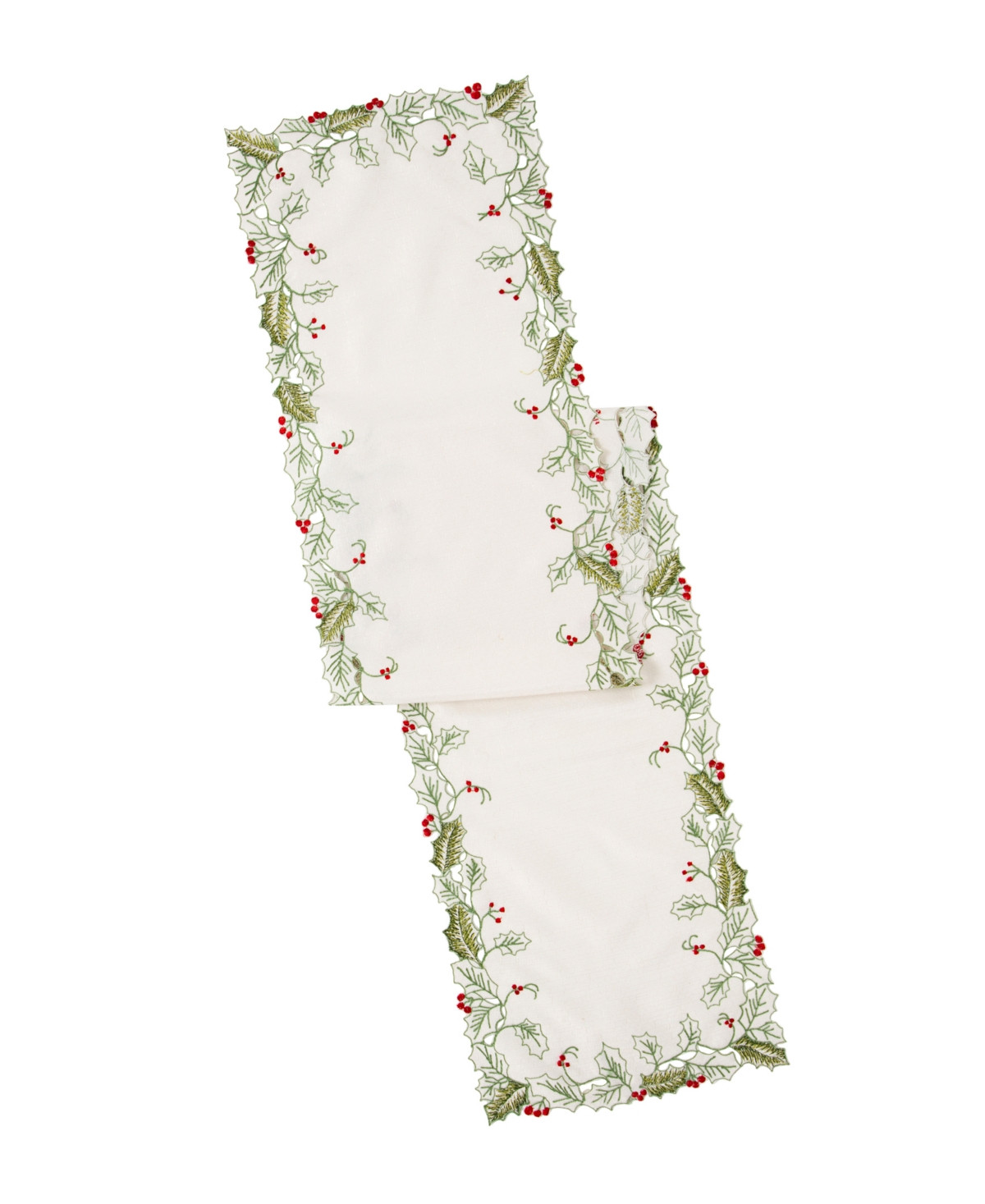 Lenox Holiday Vine Runner, 13"x70" - White | Macy's