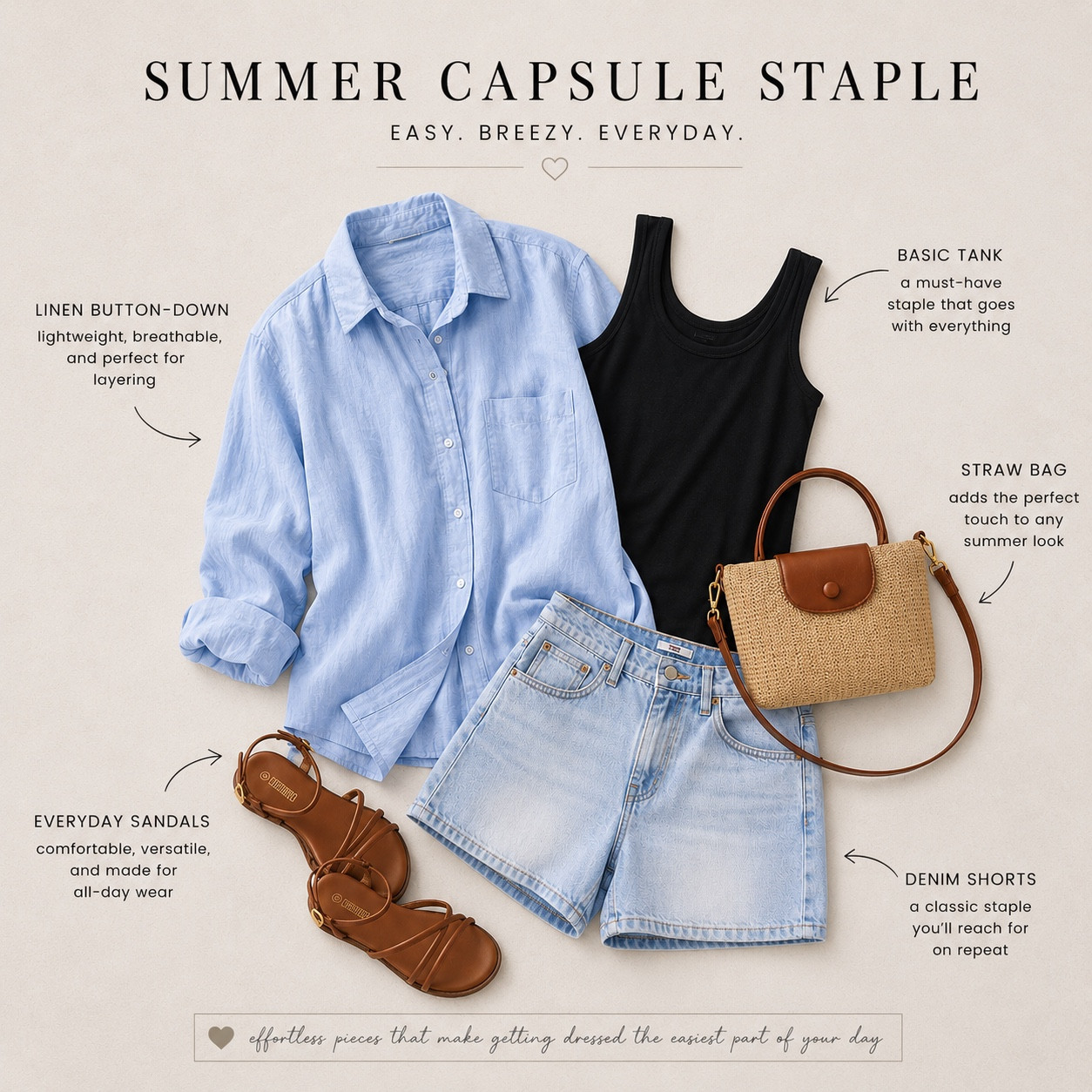 I’m all about creating more outfits with fewer pieces. When everything coordinates, getting dressed becomes quicker, easier, and a lot less stressful. These staples make it simple.

Shop the collection in LTK.

#LTKSeasonal #LTKootd #LTKdayinmylife
