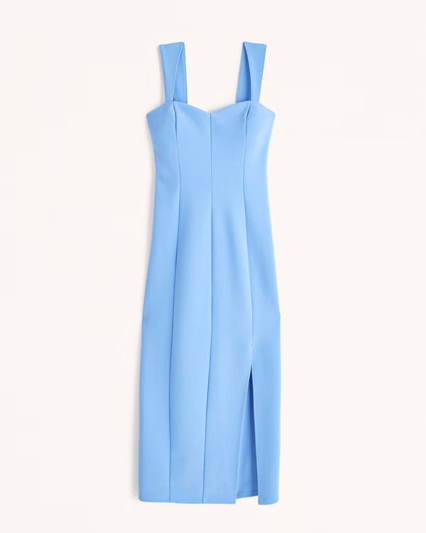 Wide Strap Corset Midi Dress | Abercrombie & Fitch (US)