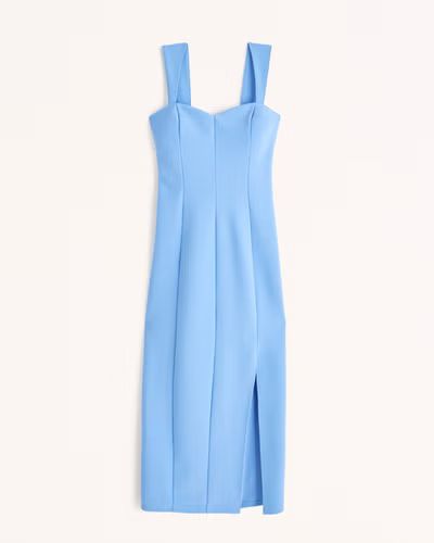 Wide Strap Corset Midi Dress | Abercrombie & Fitch (US)