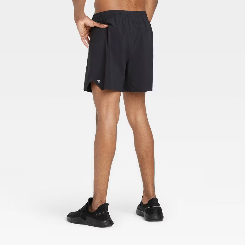 Men's Lined Run Shorts 5" - All in Motion™ Black S | Target