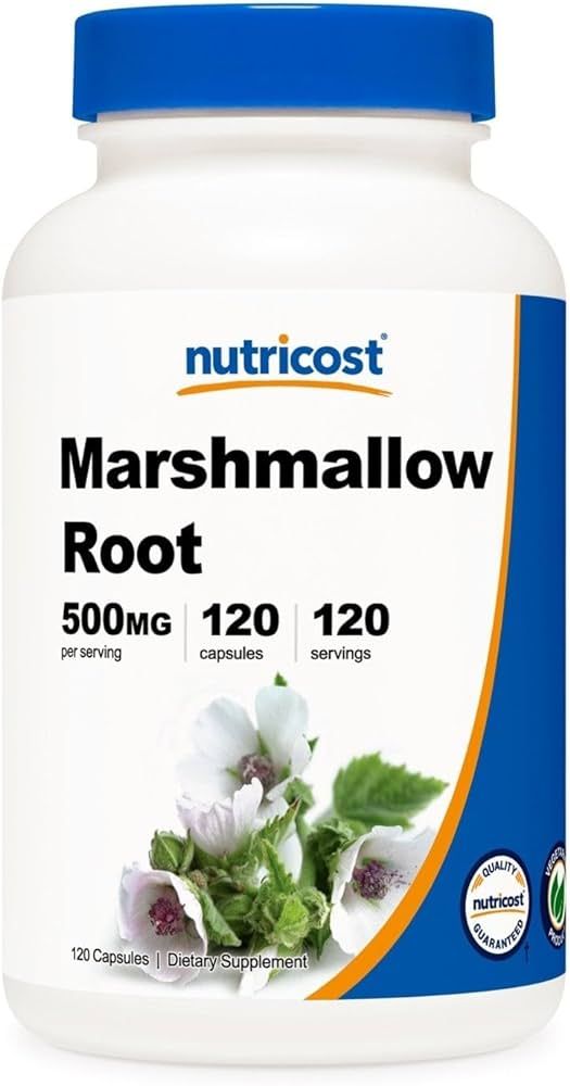 Nutricost Marshmallow Root 500mg, 120 Vegetarian Capsules - Gluten Free & Non-GMO | Amazon (US)