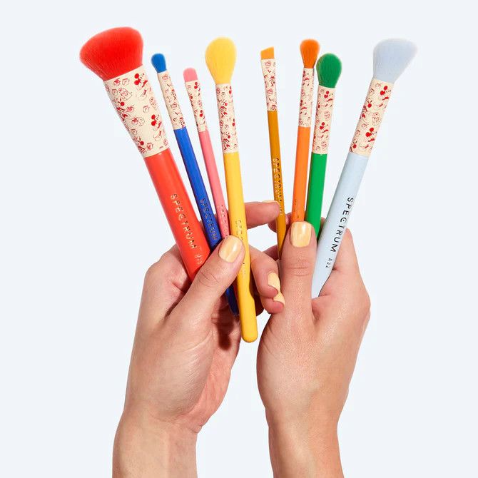 Breakfast Buddies Mickey 8 Piece Cereal Makeup Brush Set | Spectrum Collections