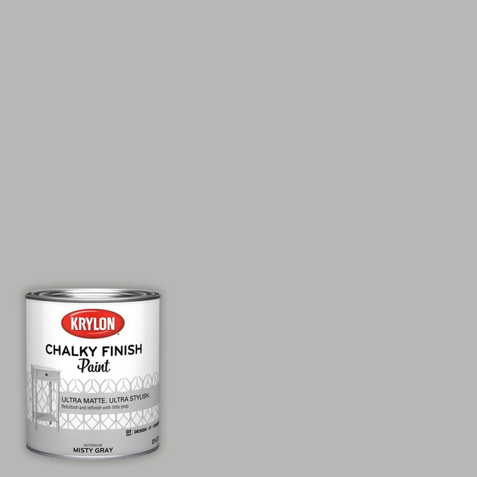 Krylon Misty Gray Water-Based Chalky Paint (1-Quart) Lowes.com | Lowe's