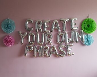 16 Inch Alphabet Foil letter balloons are perfect for birthdays, weddings, bridal showers, baby s... | Etsy (US)