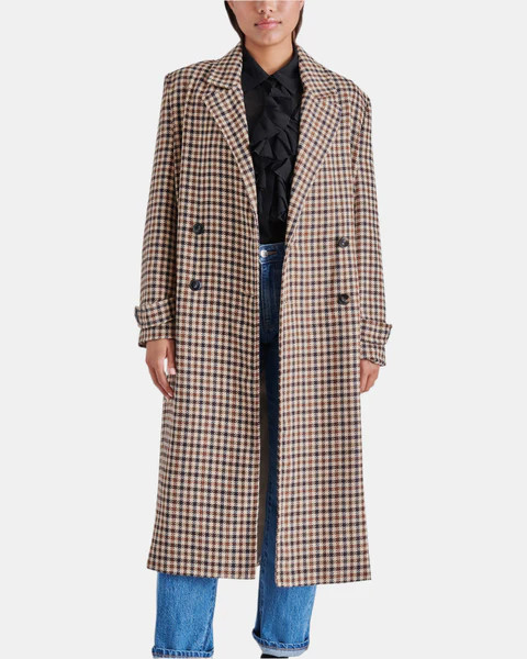 PRINCE COAT BROWN MULTI | Steve Madden (Canada)
