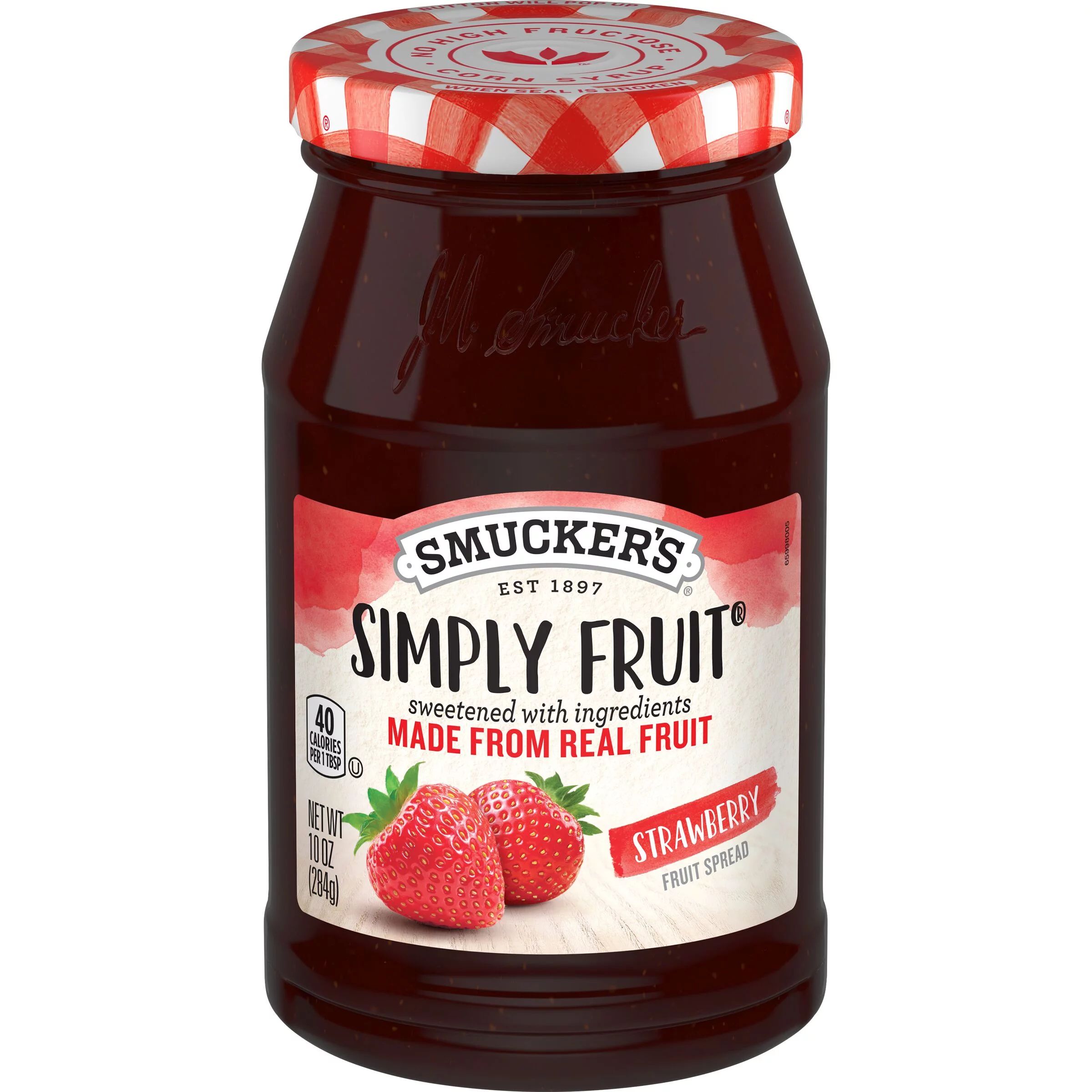 Smucker's Simply Fruit Strawberry Fruit Spread, 10 Ounces | Walmart (US)